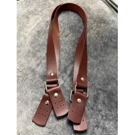 GORA,İKİLİ ÇANTA SAPI KULAKLI DERİ BORDO 75 CM